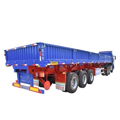 Wosheng Side Tipper Truck Trailers с толщиной 90 w mm*13/16 mm*10 слойной линейной пружиной