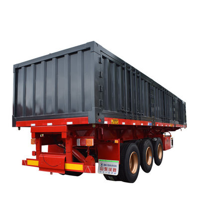 40-80T наклона боковой свалки полуприцеп с Q345B / T700 стальной основной балки WS гидравлической
