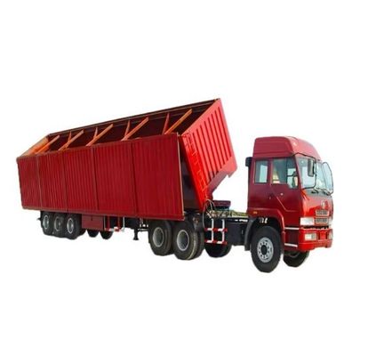 Wosheng Tri-Axle Hydraulic Lift Side Tipper Side Dump Semi Trailer Side Tipping Trailer (Гидравлический трейлер с трехосной подъемной системой)
