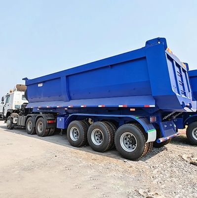 80T Двухлинейная тормозная система U-образная сталь Гидравлический наклонитель наклонитель задней части полуприцепа