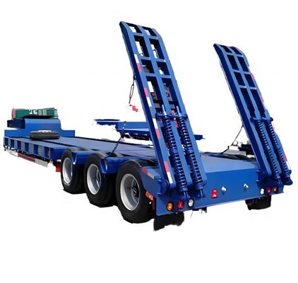 60T Максимальная полезная нагрузка Q345B/T700L Прицеп для грузовиков с низким покрытием для экскаваторов и долговечных машин
