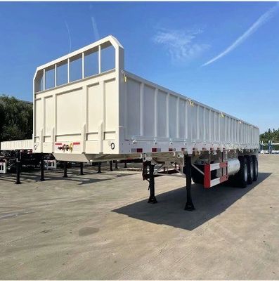 Максимальная полезная нагрузка 30000 кг Стальной забор Dropside Side Wall Semi Trailer для оптовой перевозки