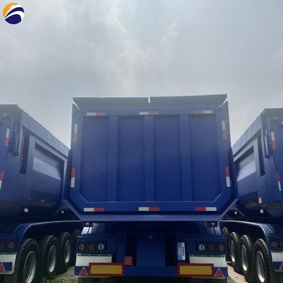 40ft 60ft 3/4/5 Axle U Type Hydraulic Dump Trailer Полугрузовик Подержанный Дамп Полуприцеп