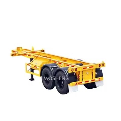 Wosheng 2 Axle Container Skeleton Semi Truck Trailer для и доступной транспортировки