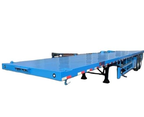 Wosheng 2/3 Axles Container Flatbed Semi Trailer 20FT 40FT для дальних перевозок