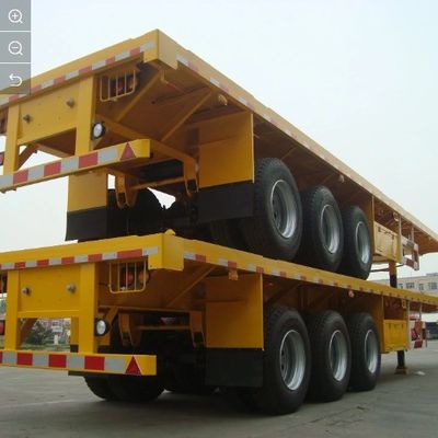 40ft Steel Flatbed Semi Trailers с толщиной 90 w mm*13 mm*10 слоя Leaf Spring