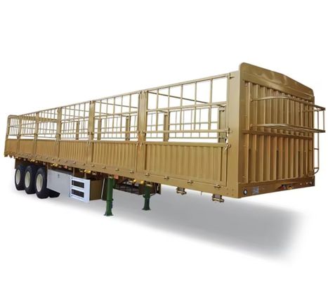 Wosheng 3 Axle Bulk Side Wall Box Fence Cargo Semi Truck Trailer с 13/16 тонной осью