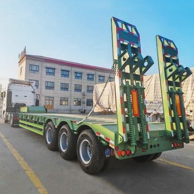 Многоосевой полуприцеп 60 80 100 тонн прицеп для грузовых автомобилей с низкой подвеской