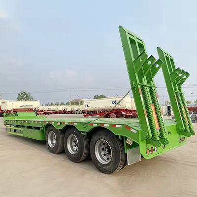 150T Максимальная полезная нагрузка низколежащий полуприцеп Грузовики Тракторный прицеп с тяжелой посадкой