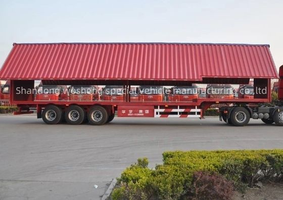 Wosheng 30/40tons Logistics Wingspan Van Semi-Trailer Двухлинейная тормозная система WABCO