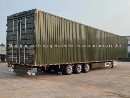 Wosheng 3 Axle Logistics Wingspan Van Semi Trailer с шинами 12R22.5 и осями 13T/16T