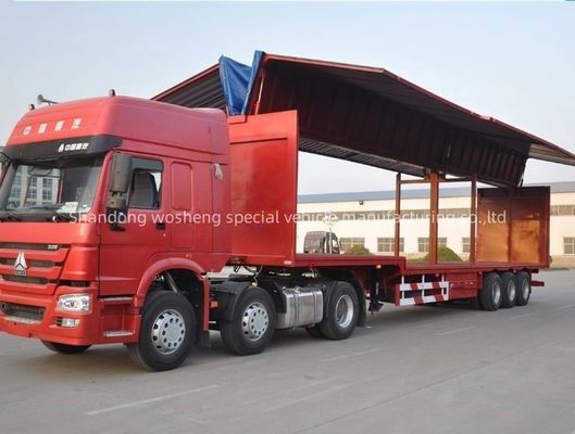 Wosheng 30/40tons Logistics Wingspan Van Semi-Trailer Двухлинейная тормозная система WABCO
