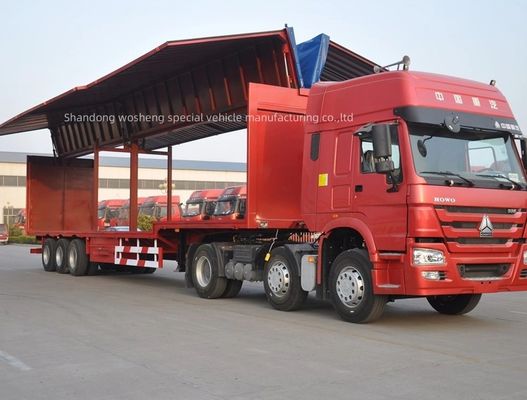 Wosheng 30/40tons Logistics Wingspan Van Semi-Trailer Двухлинейная тормозная система WABCO