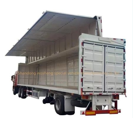 Полуприцеп Wosheng 3 оси 30/40tons логистика размах крыльев фургон открытый коробка грузовики прицепы