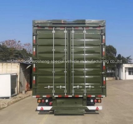 Wosheng 3 Axle Logistics Wingspan Van Semi Trailer 30-40tons Max Payload Truck Trailer (Вошенг 3 оси логистика) Подразделение крыльев фургона полуприцеп с максимальной грузоподъемностью