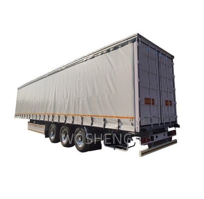 3 оси 40ft 45ft ПВХ платформы шторы боковой полуприцеп с дизайном скользящего грузовика