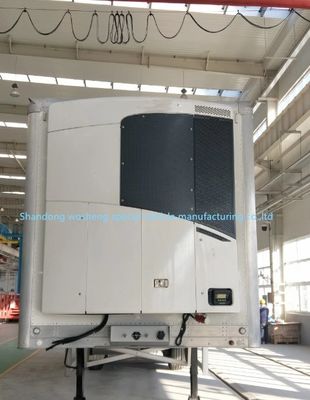 Wosheng 3 оси на заказ закрытый морозильник прицепы рефрижераторный полуприцеп