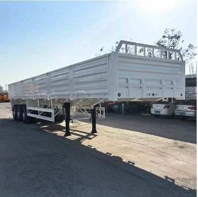 3 оси Q345B Стальной Металлический План ограждения полуприцеп Боковой стены полуприцеп от Wosheng
