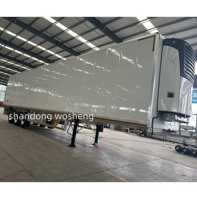 Q345B / T700 Стальной основной балл 3 оси Холодный фургон полуприцеп для перевозки грузов