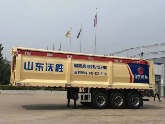 Go Product Trailers Crawler Dump Truck с осью 13/16 тонн и механической подвеской
