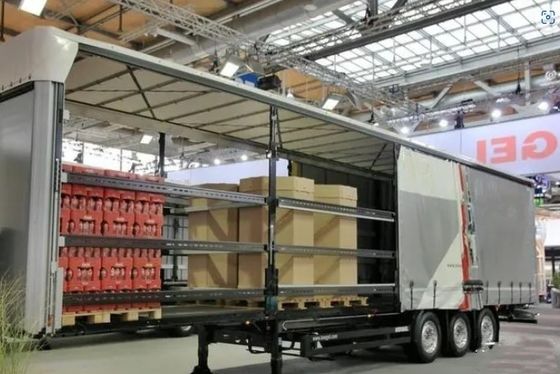 Wosheng 3 оси 40ft 45ft PVC водонепроницаемый шторный боковой полуприцеп для экспресс и логистики