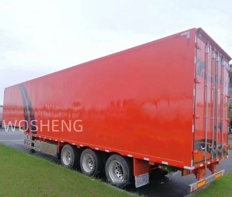 Специализированный треховой 40ft 45ft красный занавес боковой полуприцеп с максимальной полезной нагрузкой 40тонн