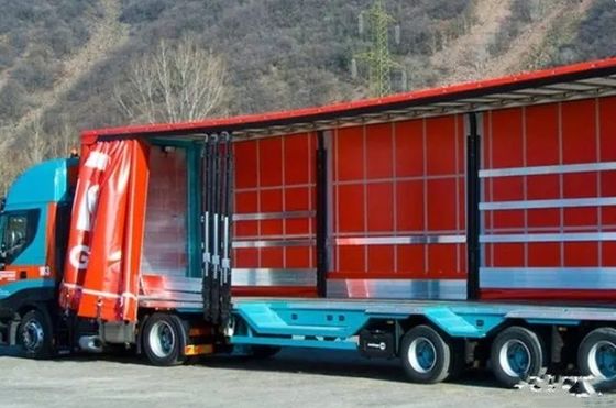 Специально разработанный Wosheng 3 Axle Side Curtain Semi Trailer с двойной линейной тормозной системой WABCO