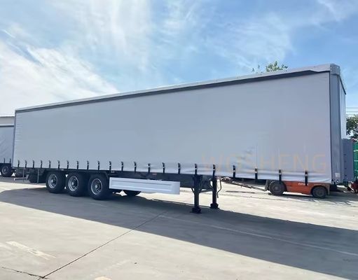 OTTC 3 оси 40ft 45ft белый занавес боковой скользящий грузовик полуприцеп для российского рынка