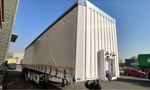 OTTC 3 оси 40ft 45ft белый занавес боковой скользящий грузовик полуприцеп для российского рынка