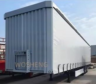 OTTC 3 оси 40ft 45ft белый занавес боковой скользящий грузовик полуприцеп для российского рынка