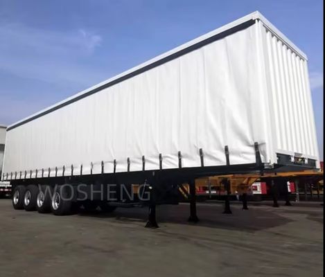 40-50 тонн 3 оси Белый 40ft 45ft PVC занавес боковой грузовик полуприцеп для грузовика прицеп