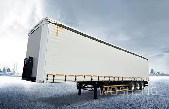 40-50 тонн 3 оси Белый 40ft 45ft PVC занавес боковой грузовик полуприцеп для грузовика прицеп