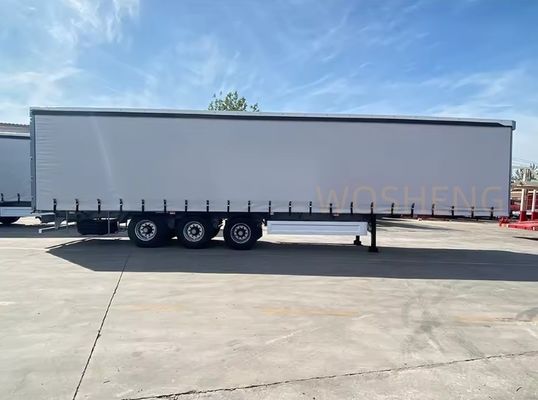 40-50 тонн 3 оси Белый 40ft 45ft PVC занавес боковой грузовик полуприцеп для грузовика прицеп
