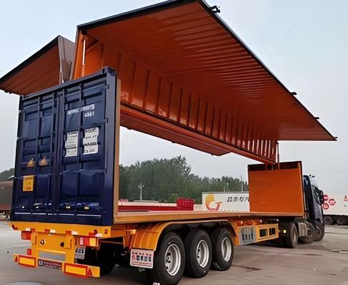 Механическая/воздушная подвеска 3 оси полуприцеп с размахом крыльев для логистической перевозки грузов