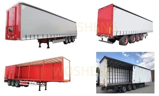 Полуприцеп Wosheng 2024 3 Axle Express и Логистика Стрит Бока Полуприцеп Грузовик