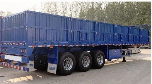 40-тонный 60-тонный 80-тонный 100-тонный полуприцеп с трехосновым боковым стеной с настраиваемым размером
