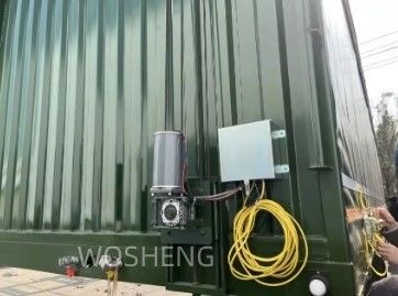 Полуприцеп Wosheng прочный 3 оси зеленый 40ft 45ft PVC занавес боковой грузовик доставка