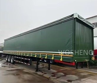 BPW/FUWA Axle 3 Axles 40ft 45ft PVC Semi-trailer с боковым занавесом