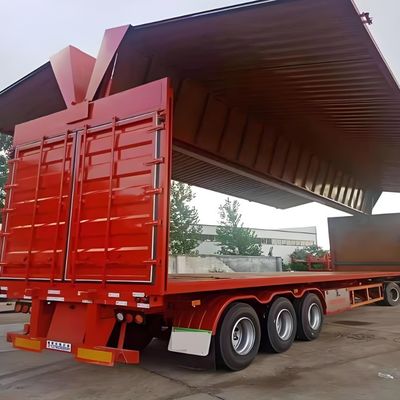 12 единиц 12R22.5 Шины 35 т Мощность стальной размах крыльев Открытие крылья фургон коробка полуприцеп