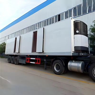 Q345B T700 Материал тяжелой нагрузки 45FT холодильный фургонный полуприцеп с силовым агрегатом Reefer