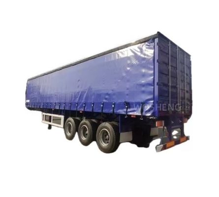 WABCO-ABS тормозные оборудованы 3 оси 40ft 45ft Синий занавес боковой полуприцеп от Wosheng