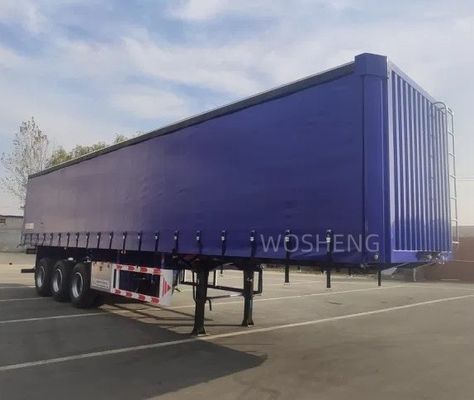 WABCO-ABS тормозные оборудованы 3 оси 40ft 45ft Синий занавес боковой полуприцеп от Wosheng