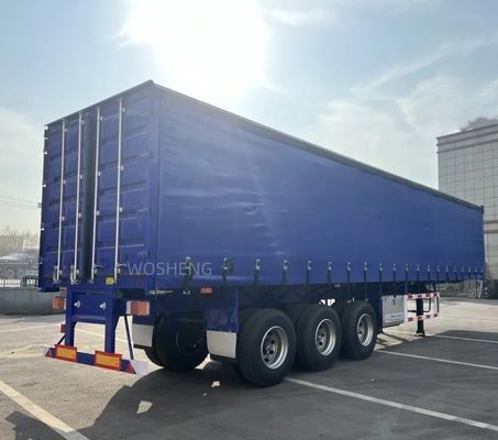 WABCO-ABS тормозные оборудованы 3 оси 40ft 45ft Синий занавес боковой полуприцеп от Wosheng