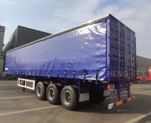 WABCO-ABS тормозные оборудованы 3 оси 40ft 45ft Синий занавес боковой полуприцеп от Wosheng