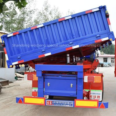 Wosheng Side Tipper Truck Trailers с толщиной 90 w mm*13/16 mm*10 слойной линейной пружиной