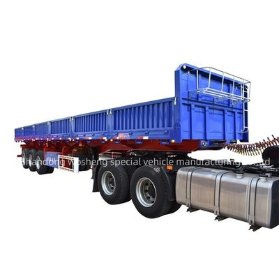 Wosheng Side Tipper Truck Trailers с толщиной 90 w mm*13/16 mm*10 слойной линейной пружиной