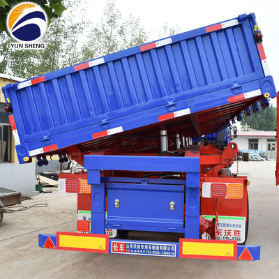 Wosheng Side Tipper Truck Trailers с толщиной 90 w mm*13/16 mm*10 слойной линейной пружиной