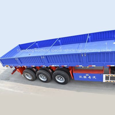 Боковой сброс полугрузовых прицепов Wosheng 3 оси боковой сброс для боковой сброс боковой сброс