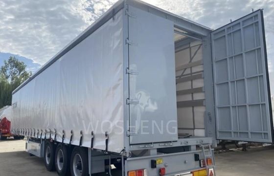 Настраиваемый 3 оси 40ft 45ft Занавес боковой брезент полуприцеп для из Wosheng