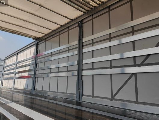 Стальной корпус с закрытой коробкой, боковой занавес фургона, полугрузовой трейлер для российского рынка